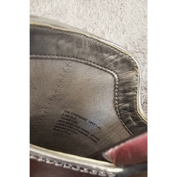 NEW Katy Perry The‎ Stephanie Bow Mules, Women's Size 5.5 Gun Metal Holiday - Picture 2 of 5